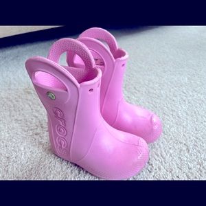 Crocs girls rain boots size 9